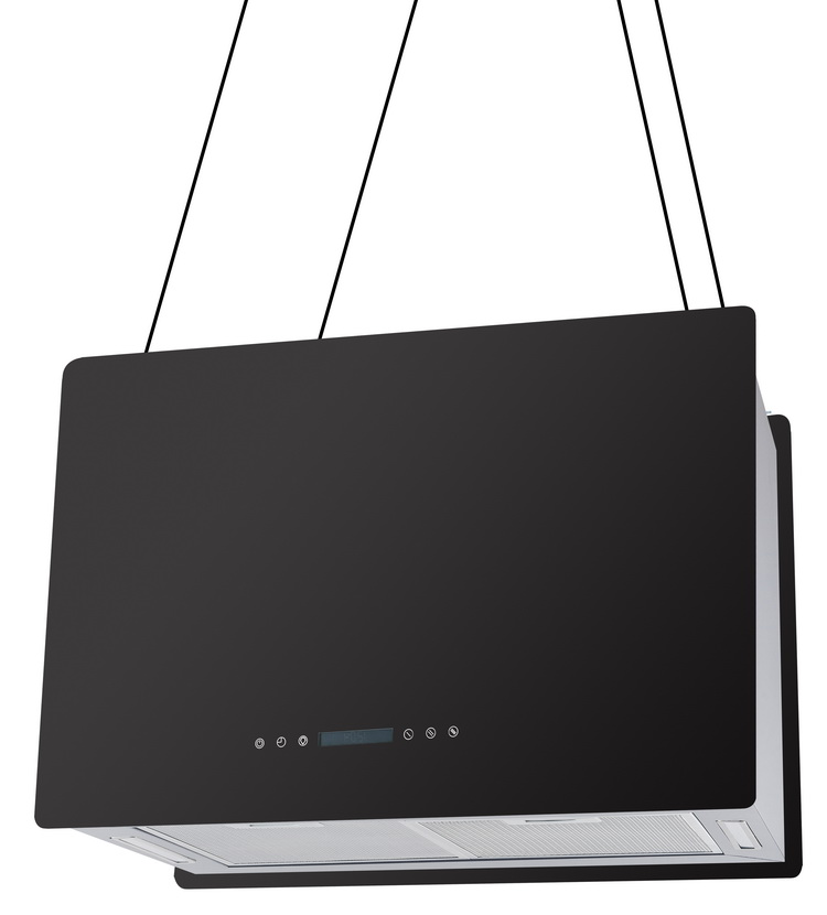 Tempered Glass Wired Island Range Hood With Competitive Price